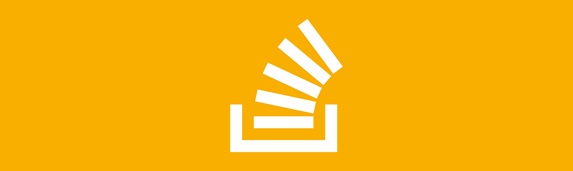 white overflowing paper stacks icon against an amber background